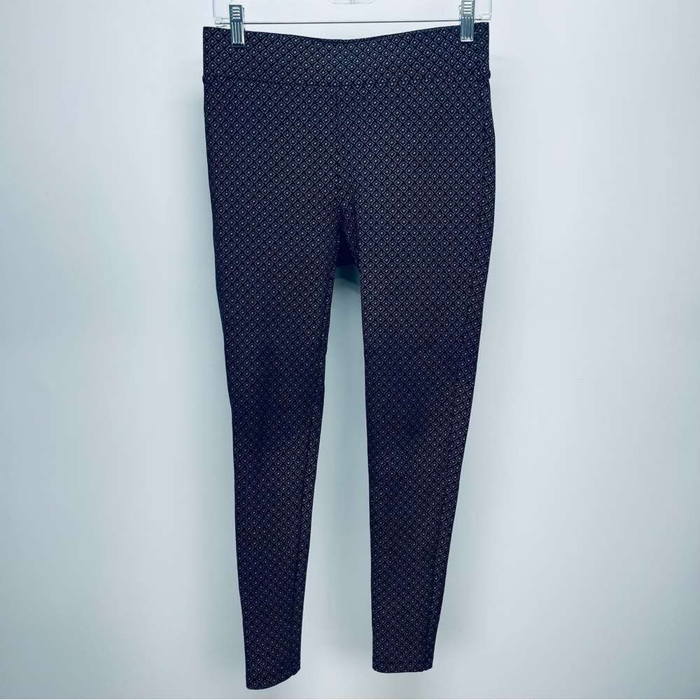 LOFT Women’s Stretch Knit High Rise Skinny Waist Pull On Pants Comfort Blue Sz S